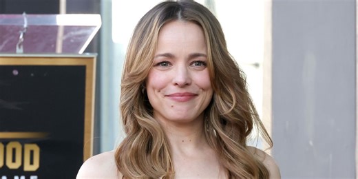 Rachel McAdams Debuts Darker Hair With a Millennial Side Part and Dramatic Cape Dress