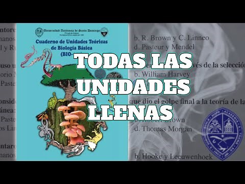Cuaderno de Unidades Teóricas de Biología básica UASD (BIO-017) MANUAL LLENO COMPLETO