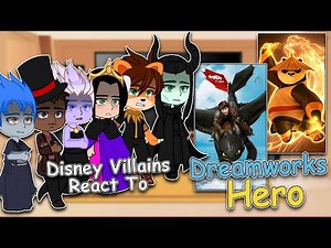 Disney Villains React to Dreamworks Hero + Hiccup| Gacha Club | Full Video