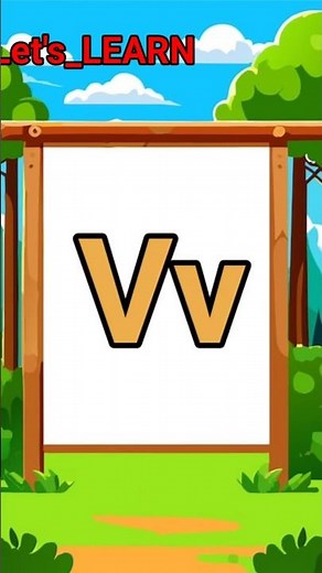 Vv is for 🚌🥕🦺🌋🧹 | Learn Letter Vv | V Phonic Sound & Words | Let’s_LEARN #Shorts #Phonics