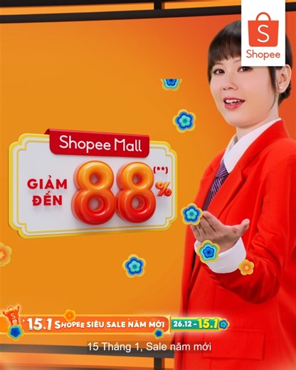 15.1 SHOPEE Siêu Sale Năm Mới 🎉🎉🎉 (Vô vàn ưu đãi từ 26.12 - 15.1) 🔥 Voucher Xtra Giảm 30% Mỗi Ngày 🧧 Shopee Mall Giảm Đến 88% (**) 🚚 Voucher Freeship 0Đ (*) *Chi tiết chương trình (bao gồm các trường hợp loại trừ) xem tại trang Miễn Phí Vận Chuyển trên Ứng dụng Shopee ** Hưởng ứng chương trình Khuyến mại tập trung quốc gia 2025 (1/12/2025 - 18/01/2026) Nhanh tay chốt đơn Shopee 15.1 liền để nhận ngay ưu đãi hấp dẫn nha!!! #151ShopeeSieuSaleNamMoi | Shopee
