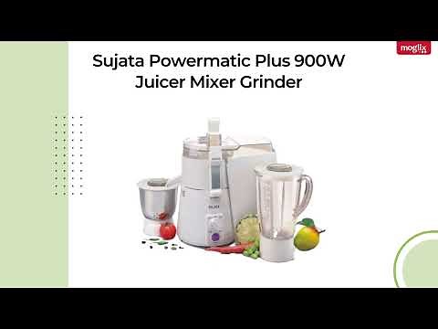 Sujata Powermatic Plus 900W Juicer Mixer Grinder - Experience the Power of Juicing