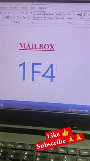 MS word Shortcut key Mailbox Symbology #mswordshortcuts #mstechtricks #msword #shortsfeed