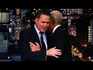 Comedian breaks down on David Letterman show