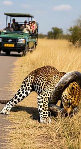 Leopard vs Python – who’s the real jungle king Watch the epic showdown #wildlife #nature #animals