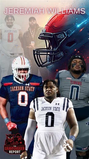 Jermyah Graves on Instagram: "@jeremiiahwilliams99 journey at Jackson State was earned in the trenches. Showing up every week. Owning the middle. Doing the work that allows everyone else to eat. A true nose tackle! Strong base, heavy hands, low pad level, and the discipline to control the A-gaps snap after snap. That kind of consistency doesn’t get handed out. It gets noticed. 🏆 HBCU Legacy Bowl Invite — New Orleans, 2026 🏆 2025 FCS Football Central All- American 🏆 2025 Preseason First Team A