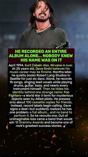 HE RECORDED AN ENTIRE ALBUM ALONE... NOBODY KNEW HIS NAME WAS ON IT