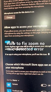 How to fix zoom no mic detected error - failed to detect your microphone