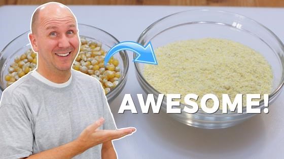 How to make cornmeal with popcorn kernels