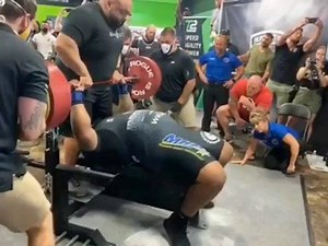 103K views · 239 reactions | 363kg / 800lbs bench press attempt...