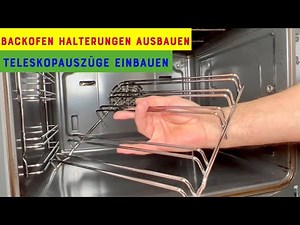 Remove oven brackets / install telescopic rails