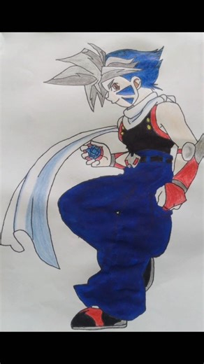 Kai Hiwatari Drawing💘💘-Stickman to anime drawing