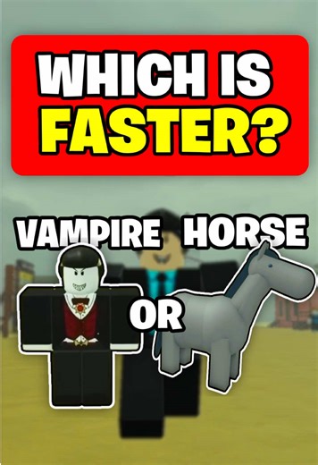 ‏VAMPIRE VS HORSE | Which is FASTER? #roblox #deadrails
