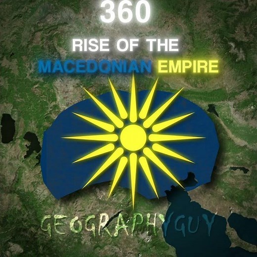 Rise of the Macedonian empire #history #everybodywantstobemyenemy #map #geographythroughmaps #viral