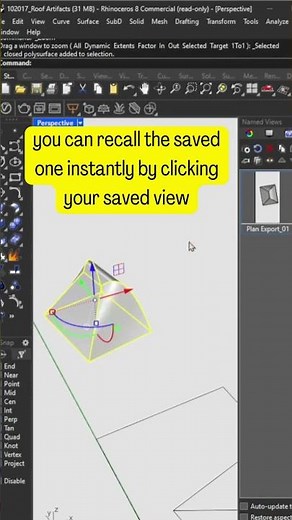 How to Keep Consistent Views for Exports & Renders in Rhino #designworkflow #architecturestudents