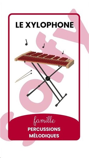 Le xylophone - Percussions mélodiques - 7 familles les instruments de musique par Solfy