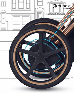 3.4K views · 50 reactions | Easily activate your e-Priam with the help of the power button on the frame. The Sensors in the handlebar monitor the pushing and pulling effort, while a smart algorithm guides motors integrated into the frame- giving you a helping hand when you need it most. #CYBEXePriam | CYBEX | Facebook