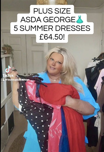 @George At Asda PLUS SIZE ASDA GEORGE👗 5 SUMMER DRESSES £64.50! #asda #asdageorge #asdahaul #budgetfriendly #summerdresses