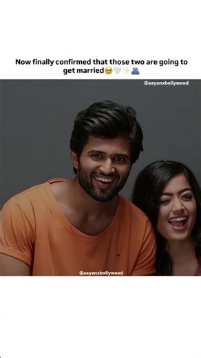 now it's finally confirmed they going to get married 🥹🫶🏻✨🤍 #vijaydevarakonda #rashmikamandanna