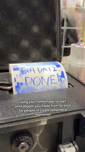 had this idea of creating something fun for my booth, hence the mini receipt photobooth :)