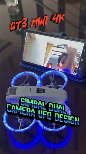 GT3 Mini UFO 4K Drone | Dual Cameras + Obstacle Avoidance