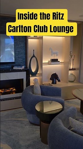 Inside The Ritz Carlton Club Lounge #marriott #ritzcarlton