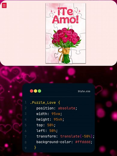 Rompecabezas Virtual de Amor: Arma tu Dedicatoria