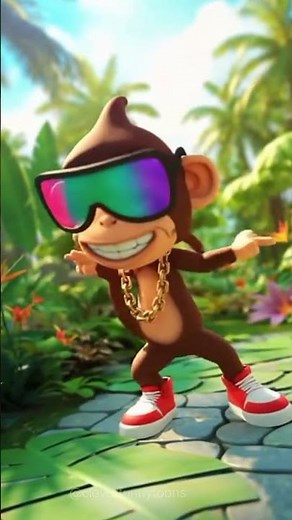 Funky Monkey Drops the Coolest Dance Move Ever! 😂🐒🕶️