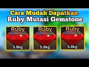 Easy way to get Ruby Gemstone Mutations (Gems) in the Fish It Roblox Game