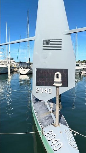 A rare sight!! Saildrone Explorer - autonomous unmanned surface vehicle (USV)!!