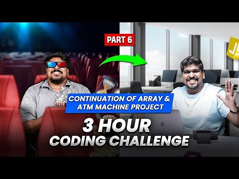 Part 6 | Continuation Of Array | ATM Machine Project | 3 Hour Coding Challenge