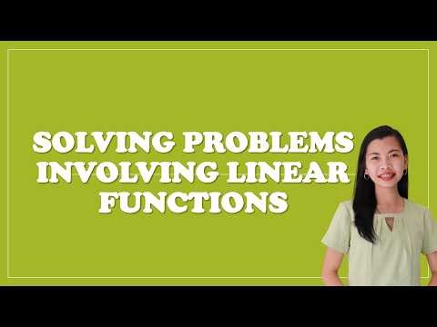 Solving Word Problems Involving Linear Function