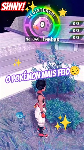 ✨🐟 shiny feebas! #milotic #pokemonlegendsza #megadimension #gamingshorts