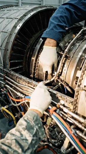 The engineering inside the USAF F-22 Raptor's F119 engine is alien. Is it too complex for a wartime environment? 🇺🇸 . . #military #usa #usaf #f22raptor #f119engine #aviationtech | Military Addict