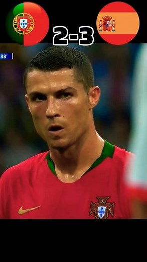 Ronaldo Hattrick 🥶 🔥| Portugal VS Spain | World Cup Qualifier #trend #football #ronaldo #soccer