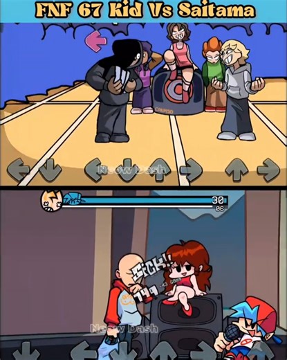 67 Kid Vs Saitama One Punch Man - FNF Mod - Friday Night Funkin' #fnf #shortsviral