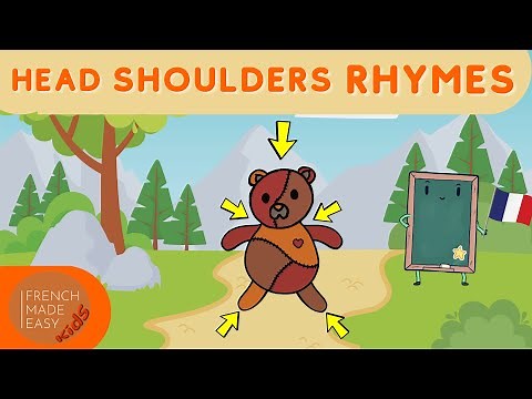 Nursery Rhymes for Kids | Head, Shoulders, Knees and Toes in French + Explanation of the Words