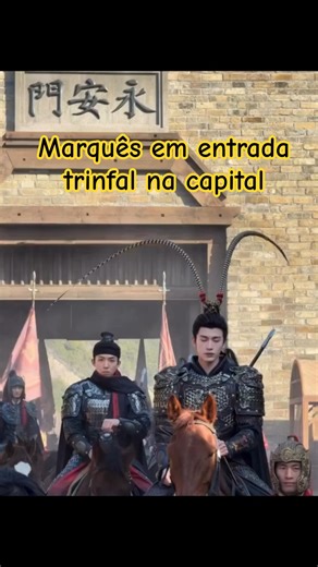 Zhang Linghe como Marquês de Whan lidera exército e voa em cena de ação