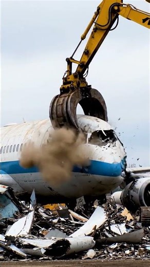 Inside the Aviation Boneyard: The Plane Recycling Journey #aviationlovers #industry #aivideo #center