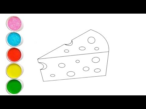 Cheese Drawing, Painting & Coloring For Kids and Toddlers Child Art
