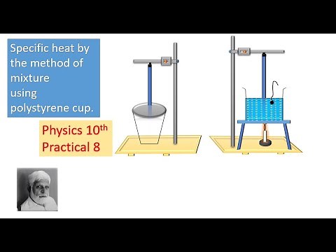 Specific heat by method of mixture using polystyrene cups - Physics Class 10 - Practical No 8