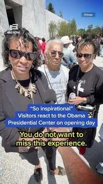 'So inspirational': Visitors react to the Obama Presidential Center on opening day