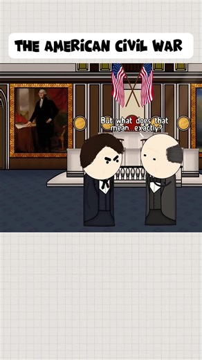 The American Civil War OverSimplified (Part 1) #history #usa🇺🇸 #ushistory #historybuff #fyp