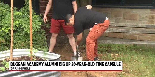 Duggan Academy alumni dig up 20-year-old time capsule