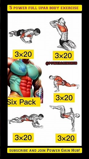 🚀 Upper Body Power Boost – Fast Muscle Growth Workout!#homeworkout