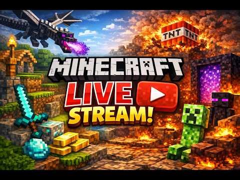 MINECRAFT LIVE. PUBLIC SMP 24/7 ONLINE JAVA