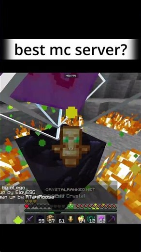 reviewing minecrafts best cpvp server #shorts