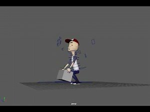 Lifting Heavy Box in Maya