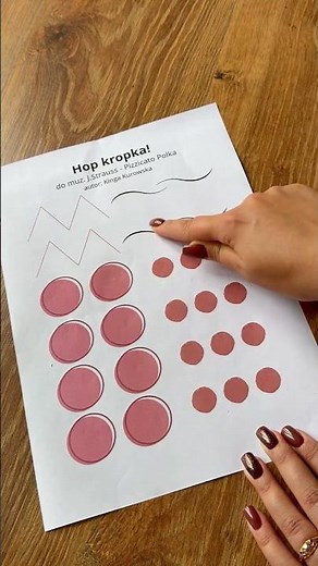 Muzyczna karta pracy Hop kropka! Piosenka dla dzieci na Dzień Kropki ‪@uwrazliwiamy_art‬