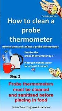 📏🌡️🧼 Cleaning & Sanitising a Probe Thermometer – The Right Way! 🧴✨